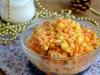 Salads with smoked chicken and Korean carrots - the best recipes Salad smoked breast carrots Korean corn