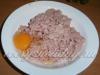 Minced meat cutlets with butter and herbs