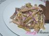 Domuz eti puf salatası Domuz eti ile hızlı salata tarifi