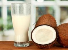 Calories du lait de coco, composition, propriétés