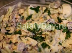 Salade de haricots blancs en conserve et cœurs de poulet Recette de salade de cœurs de poulet et haricots