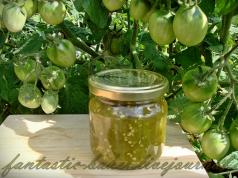 Two versions of green tomato marmalade Video: green tomato jam recipe