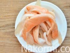 Delicacy recipe: salted salmon belly