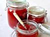 Jam from plum halves in jelly