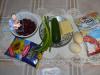 Salad with beans and cucumbers Salad with canned red beans and cucumber