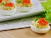 Eggs with red caviar, stuffed Eggs with red caviar step by step recipe