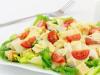 Caesar salad with cherry tomatoes and chicken