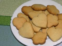 Shortbread cookies for a minute How to cook cookies for a minute