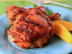 In the oven, chicken wings BBQ wings in the oven